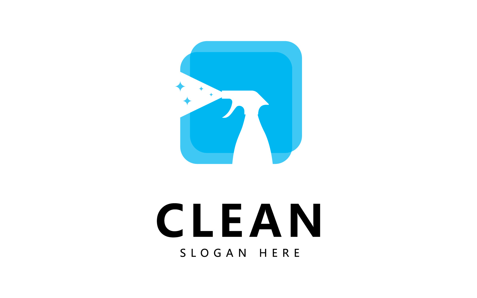 Clean and wash creative symbols company cleaning services graphic design  V8