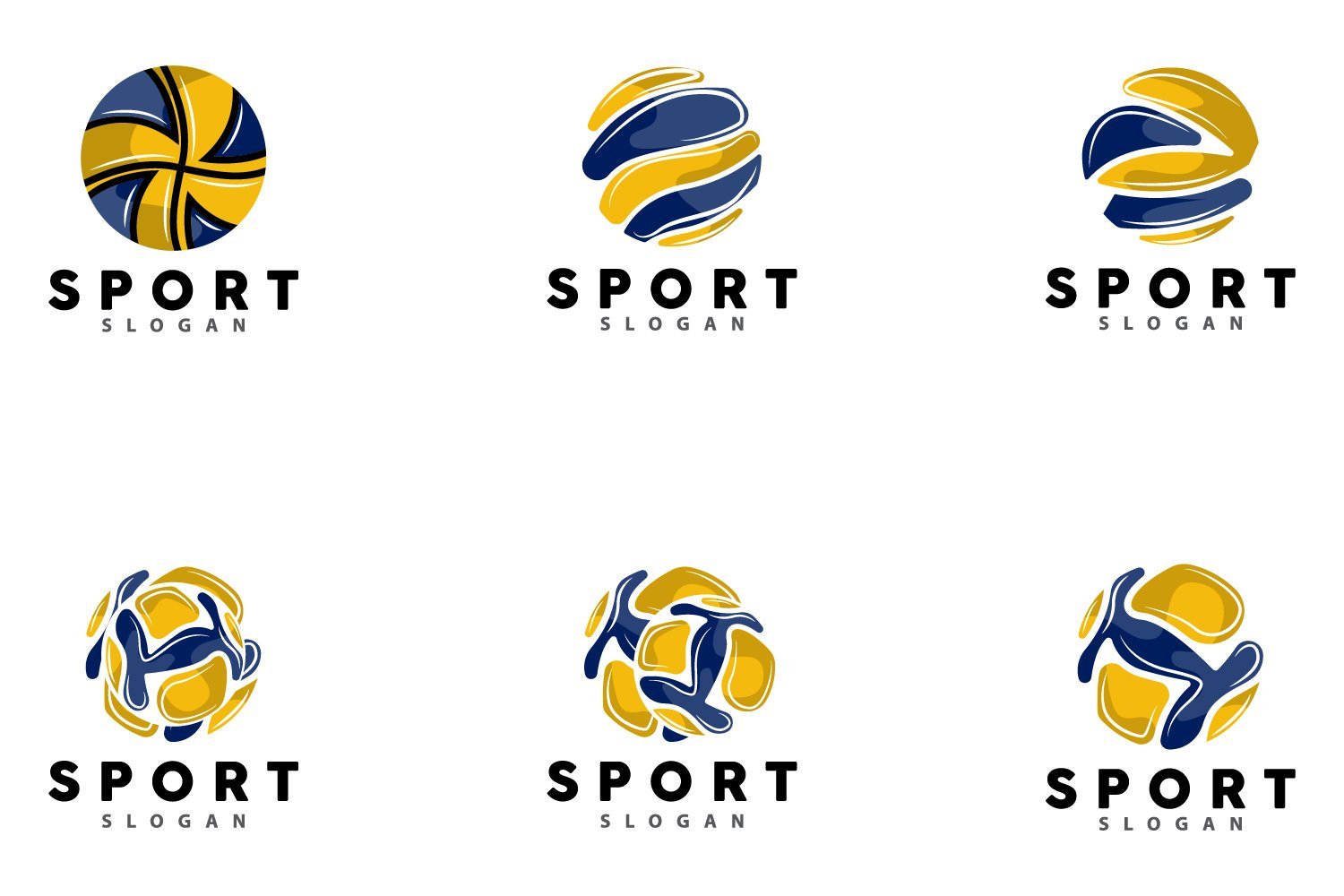 Volleyball Logo Sport Simple Design Version2