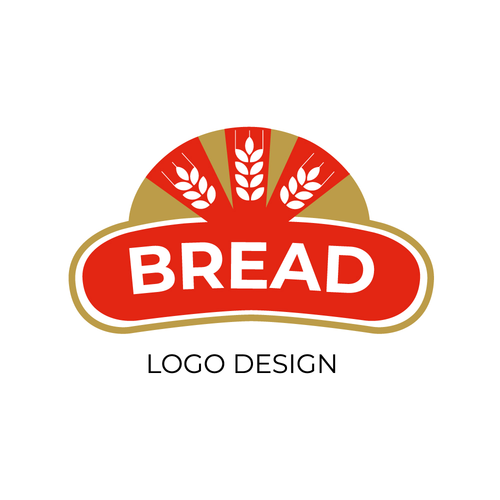 Wheat for farm logo design template
