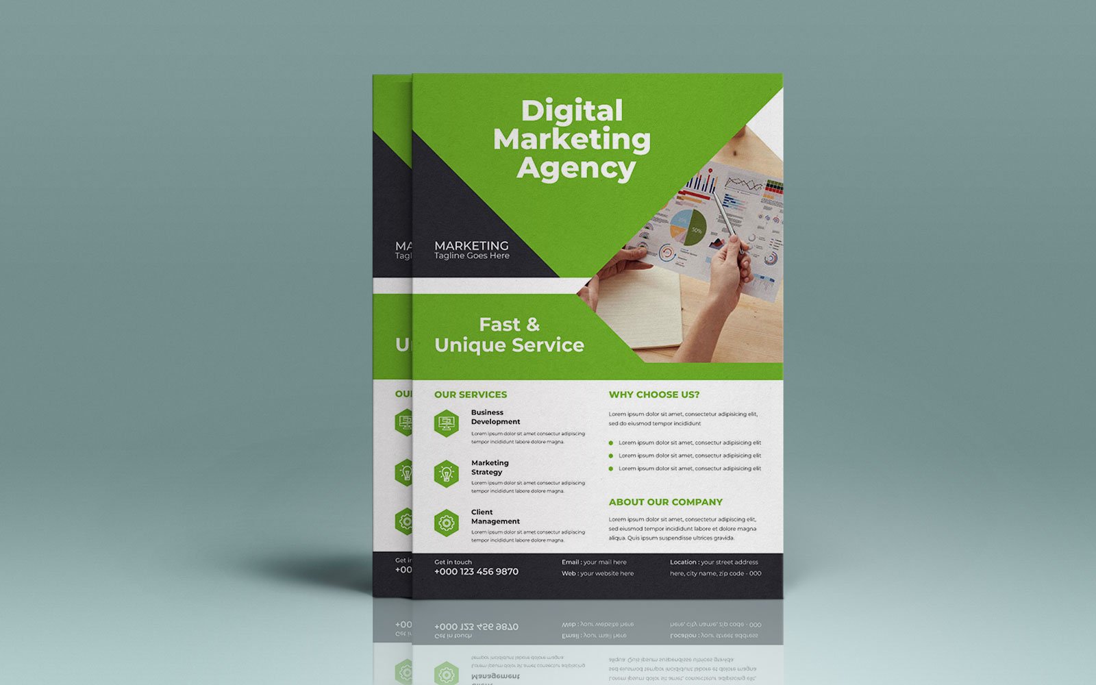 Modern Digital Marketing Agency Business Franchise Opportunities Flyer