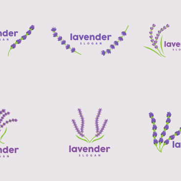 Lavender Flower Logo Templates 416815
