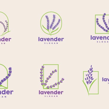 Lavender Flower Logo Templates 416817