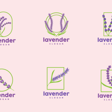 Lavender Flower Logo Templates 416818