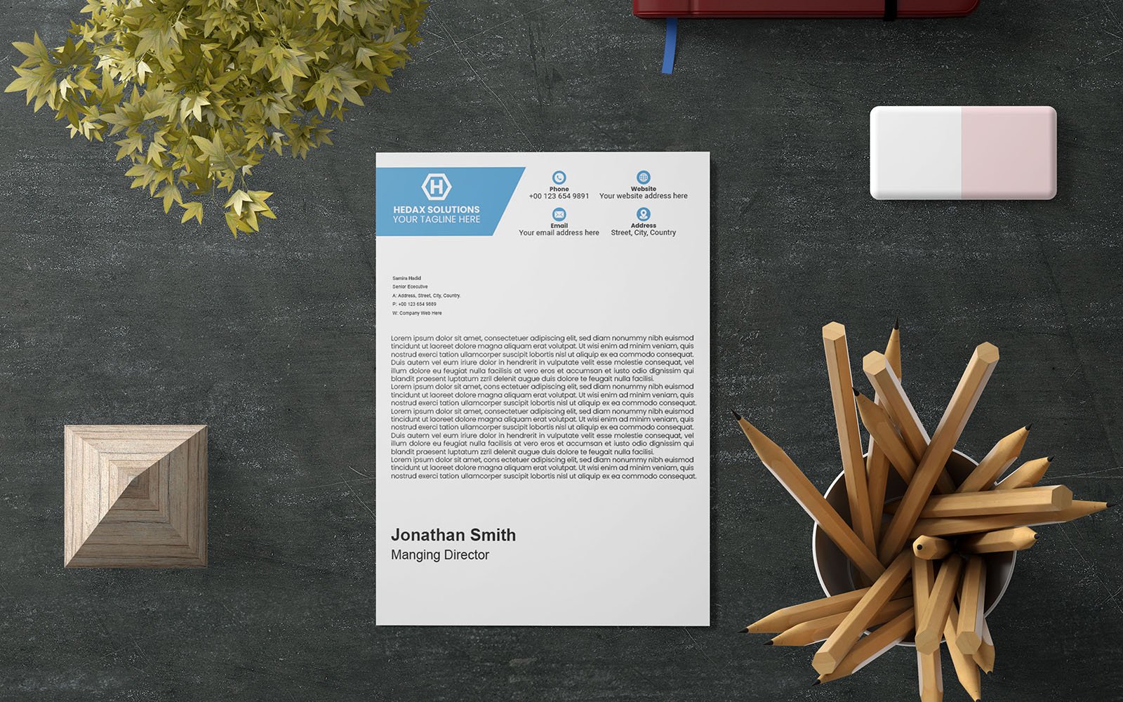 Professional Letterhead, Creative Design(170)