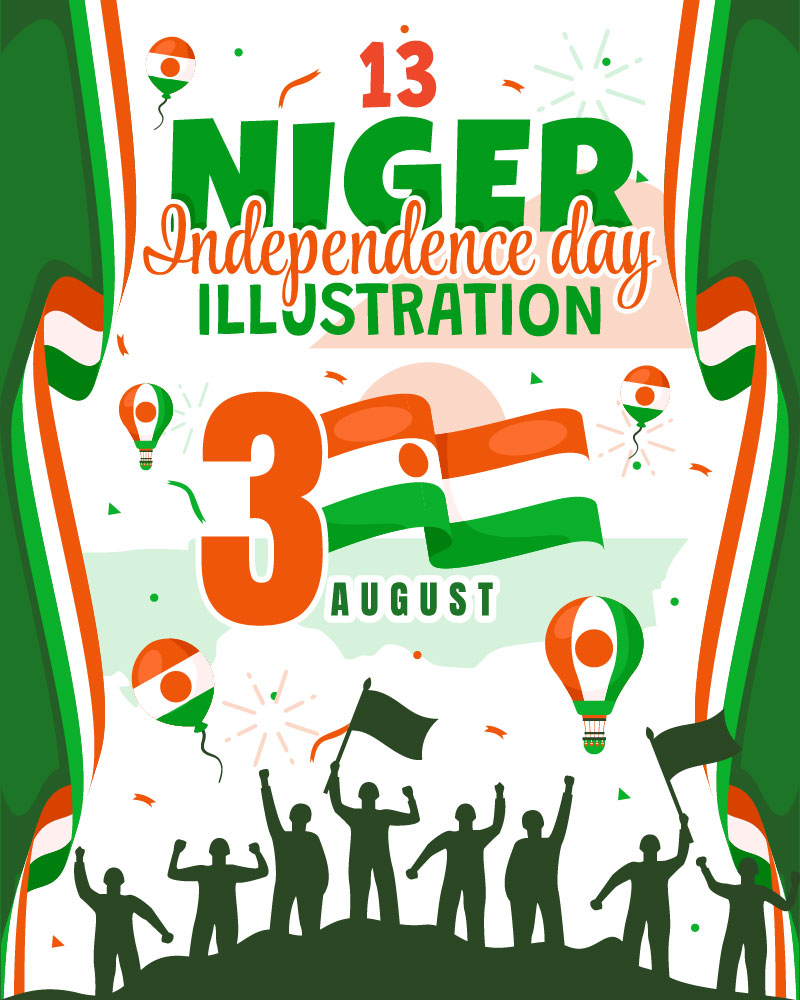 13 Niger Independence Day Illustration