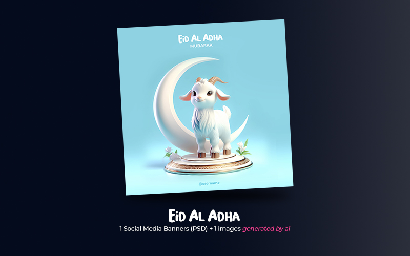 Eid al Adha - PSD Banner Template for Social Media