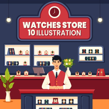 Shop Watch Illustrations Templates 417135