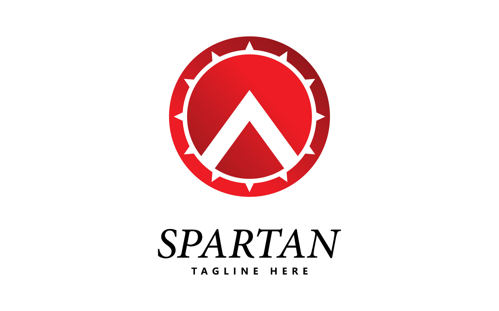 spartan shield logo icon vector V4