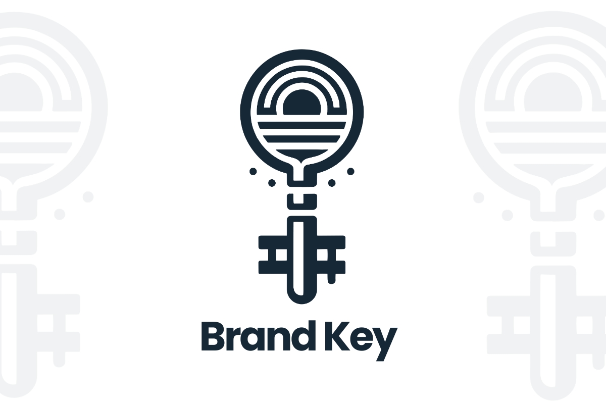 Brand Key Modern Vector Logo