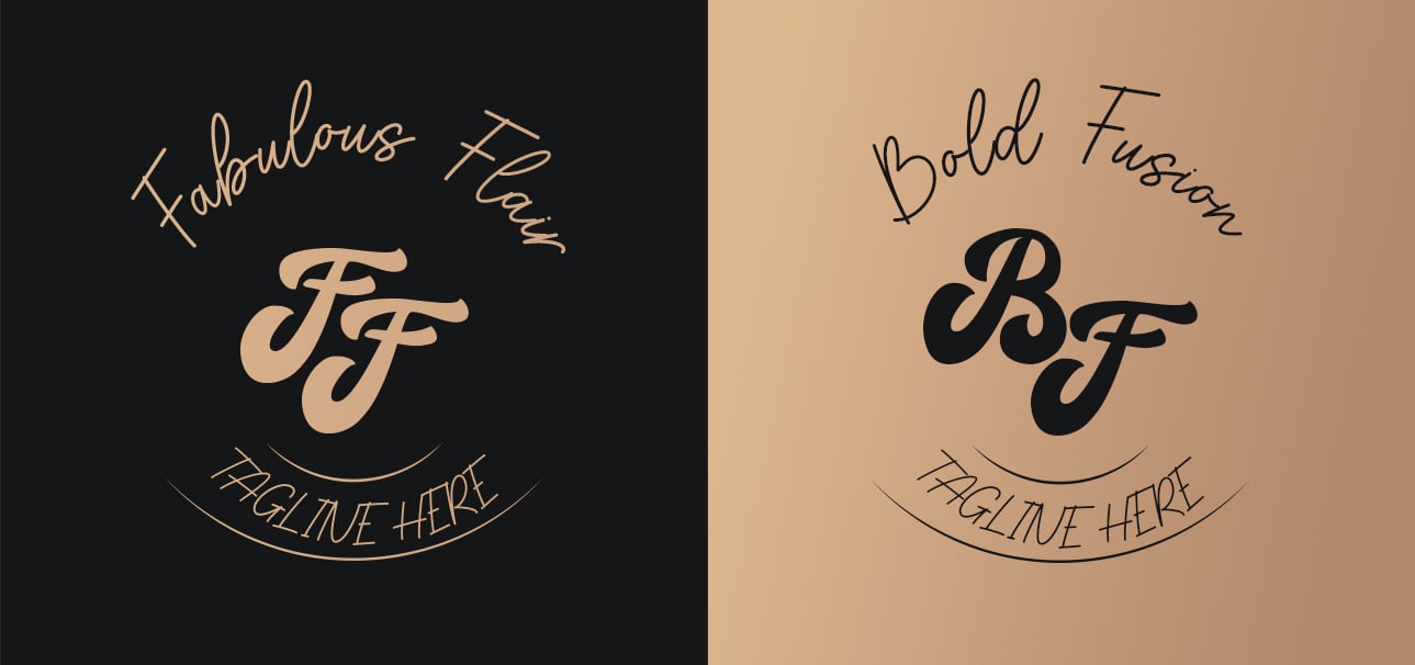 Fashion Logo Template for Designers, Luxury Brands, Boutiques