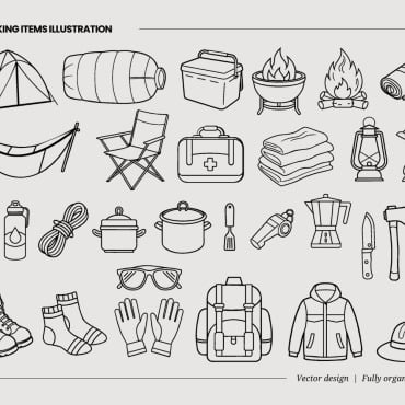Clipart Hiking Illustrations Templates 417240