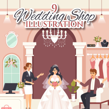 Shop Wedding Illustrations Templates 417308