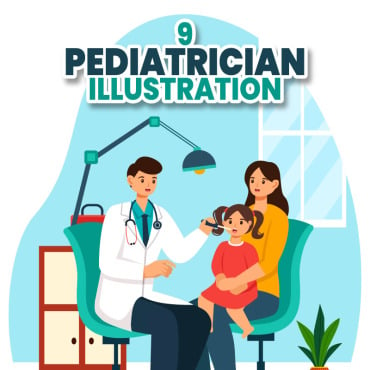 Pediatrics Doctor Illustrations Templates 417411