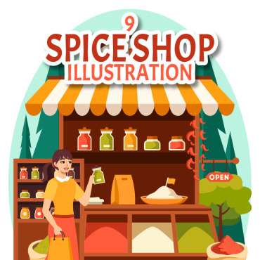 Shop Spice Illustrations Templates 417461