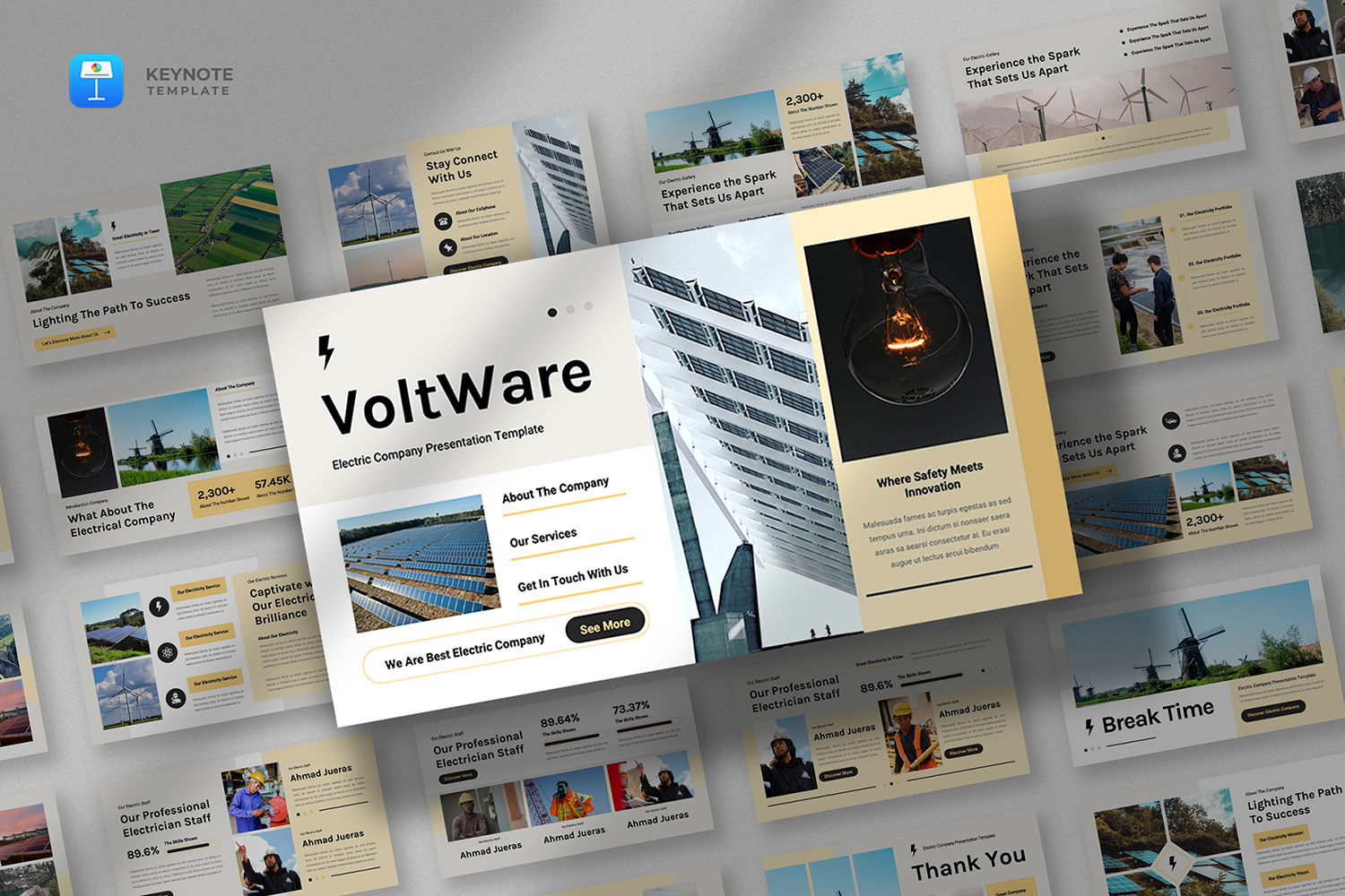 Voltware - Electricity Company Keynote Template