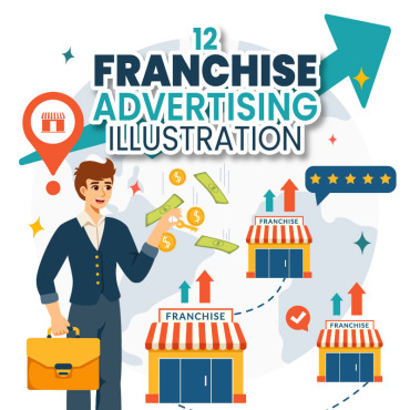 Advertising Franchise Illustrations Templates 417497