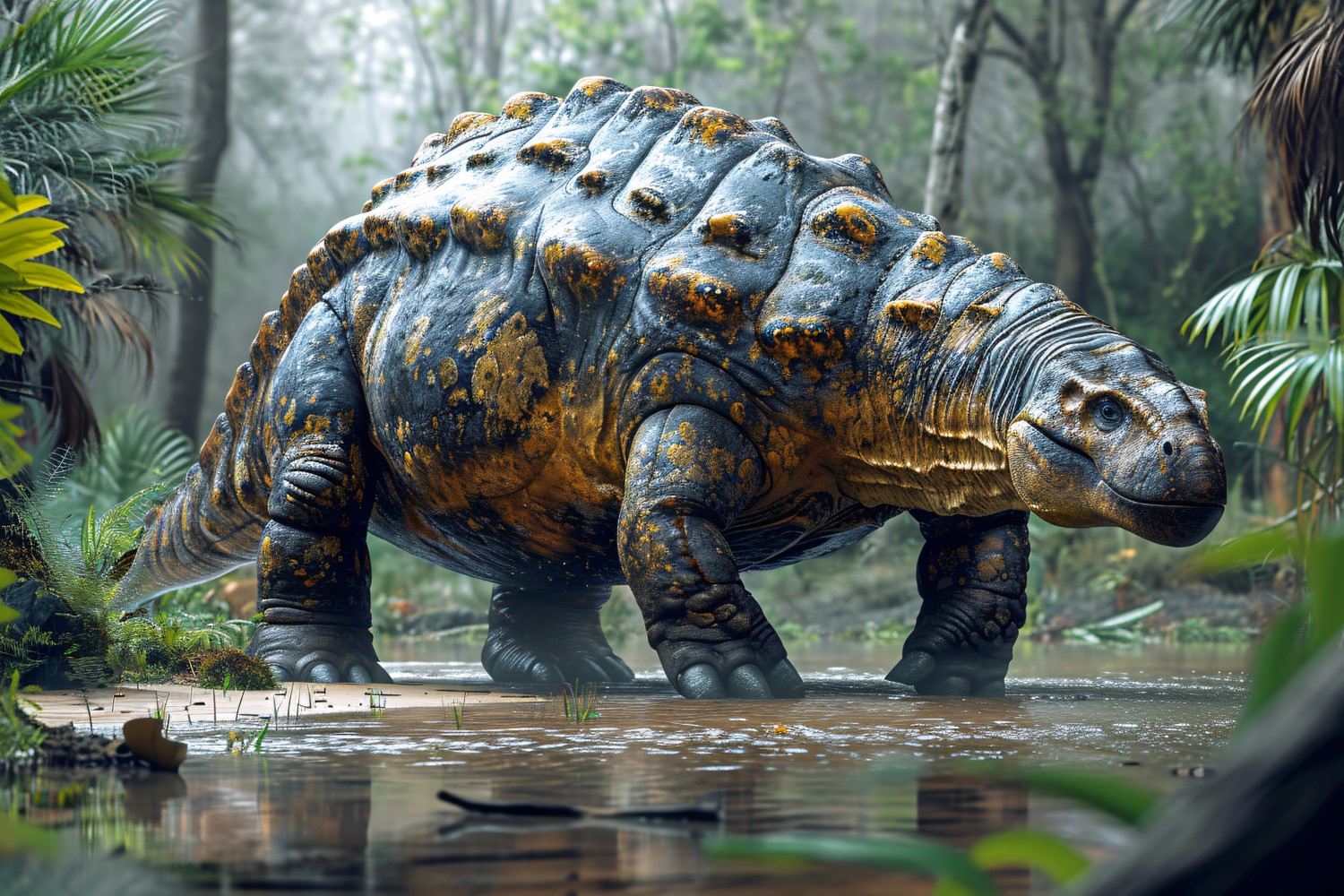 Sauropelta Dinosaur realistic Photography 4