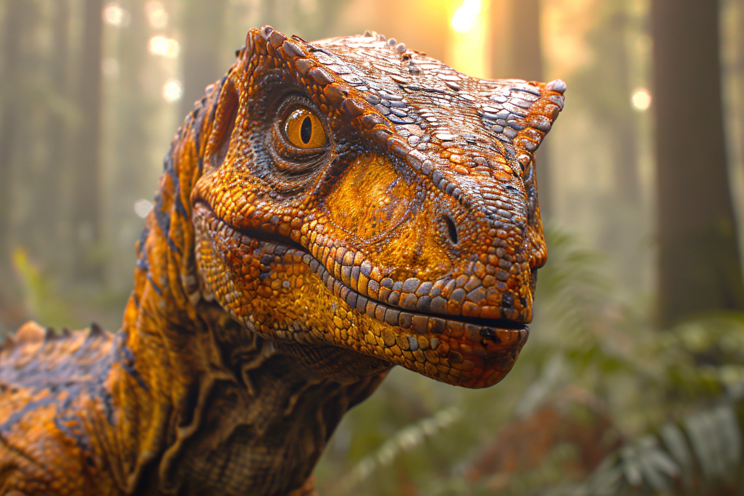 Velociraptor Dinosaur realistic Photography 3