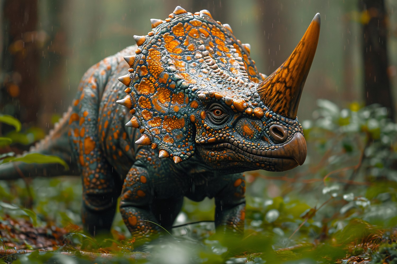 Triceratops Dinosaur realistic Photography 1