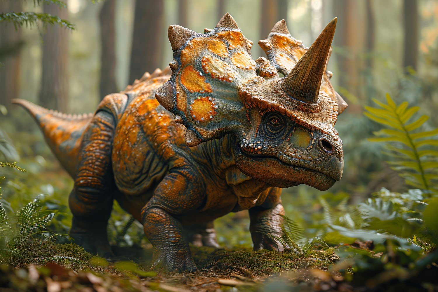 Triceratops Dinosaur realistic Photography 2