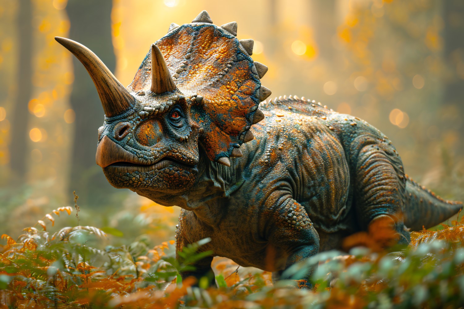 Triceratops Dinosaur realistic Photography 3