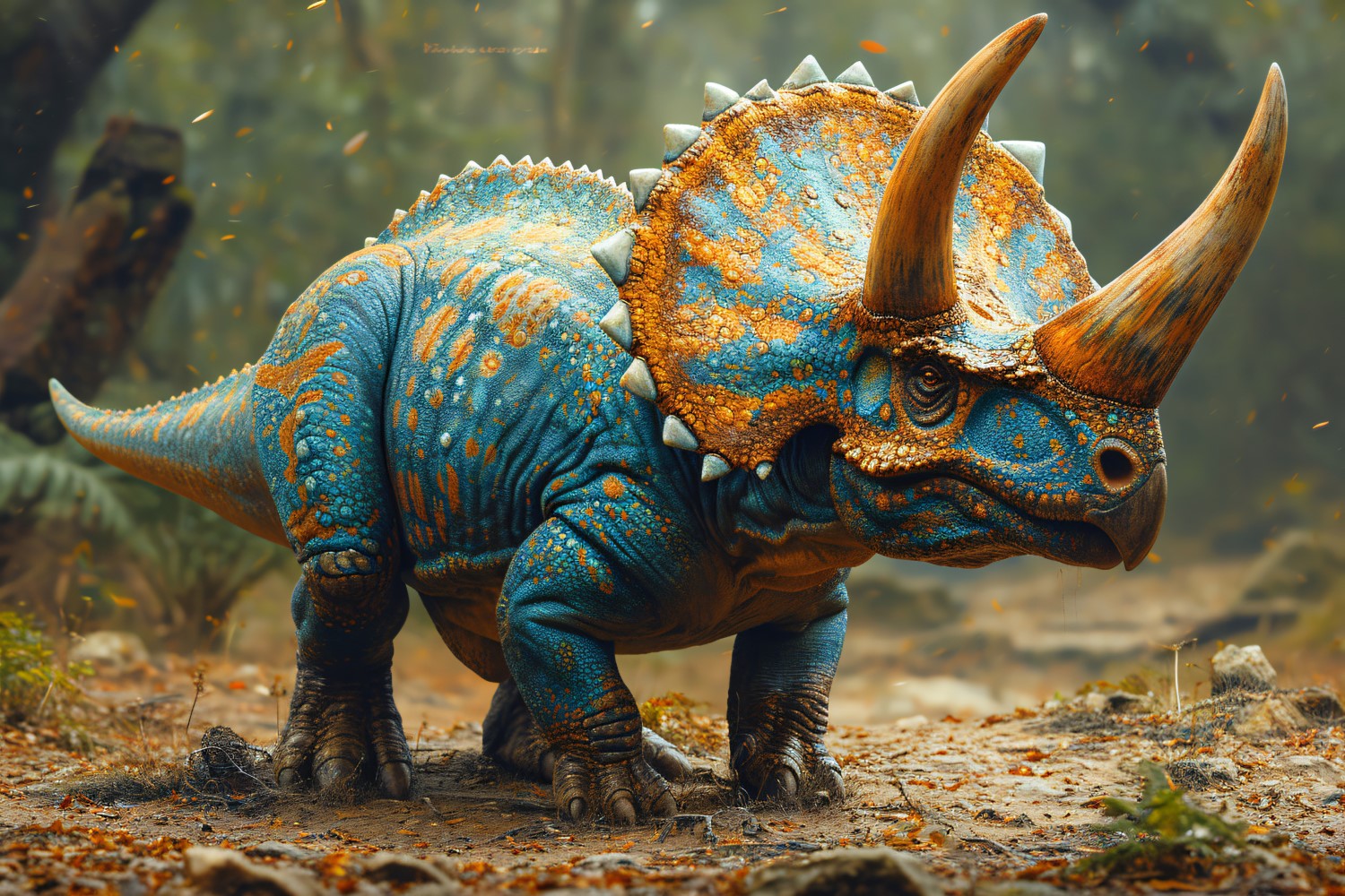 Triceratops Dinosaur realistic Photography 4