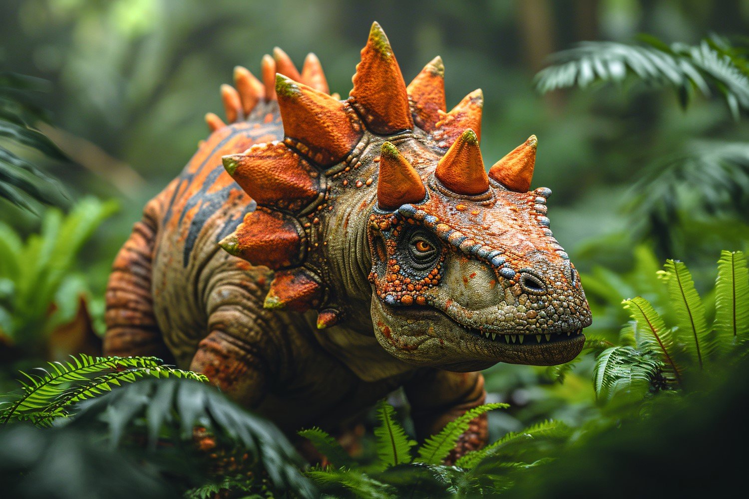 Stegosaurus Dinosaur realistic Photography 4