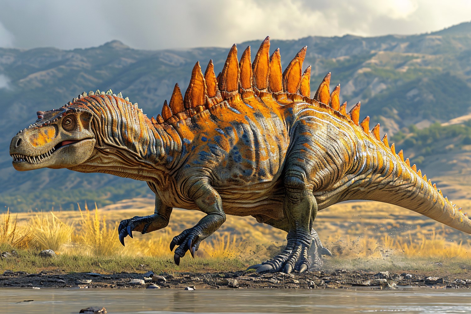 Spinosaurus Dinosaur realistic Photography 1