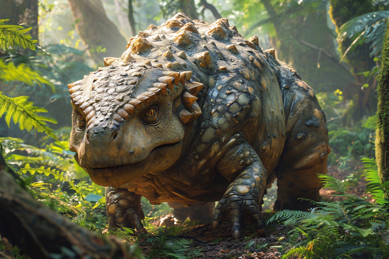 Ankylosaurus Dinosaur realistic Photography 4