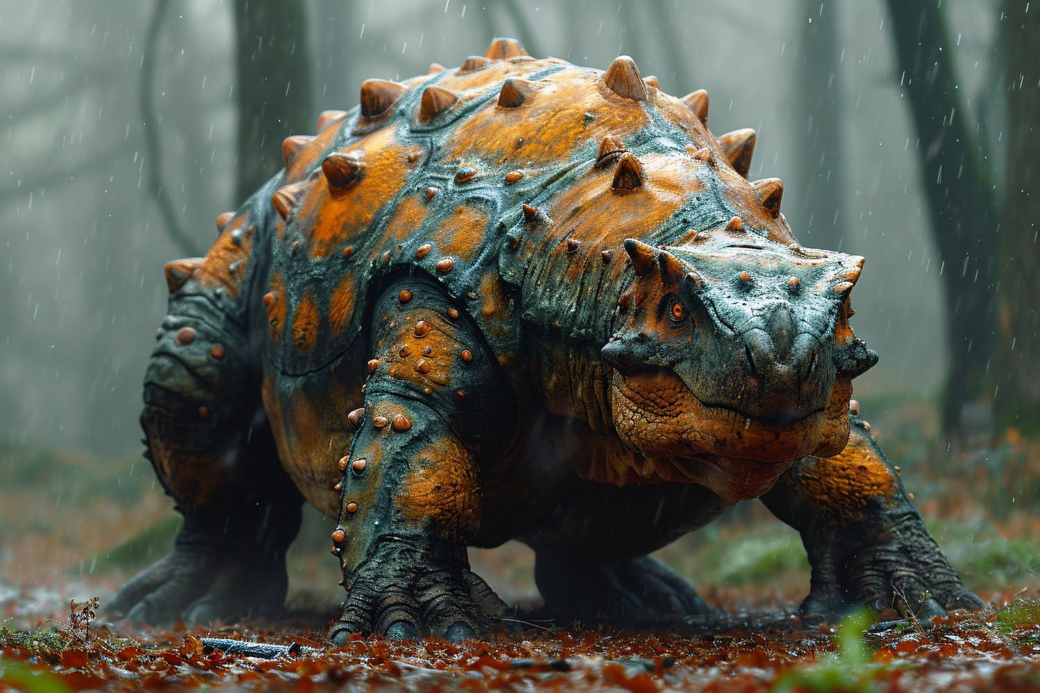 Ankylosaurus Dinosaur realistic Photography 2