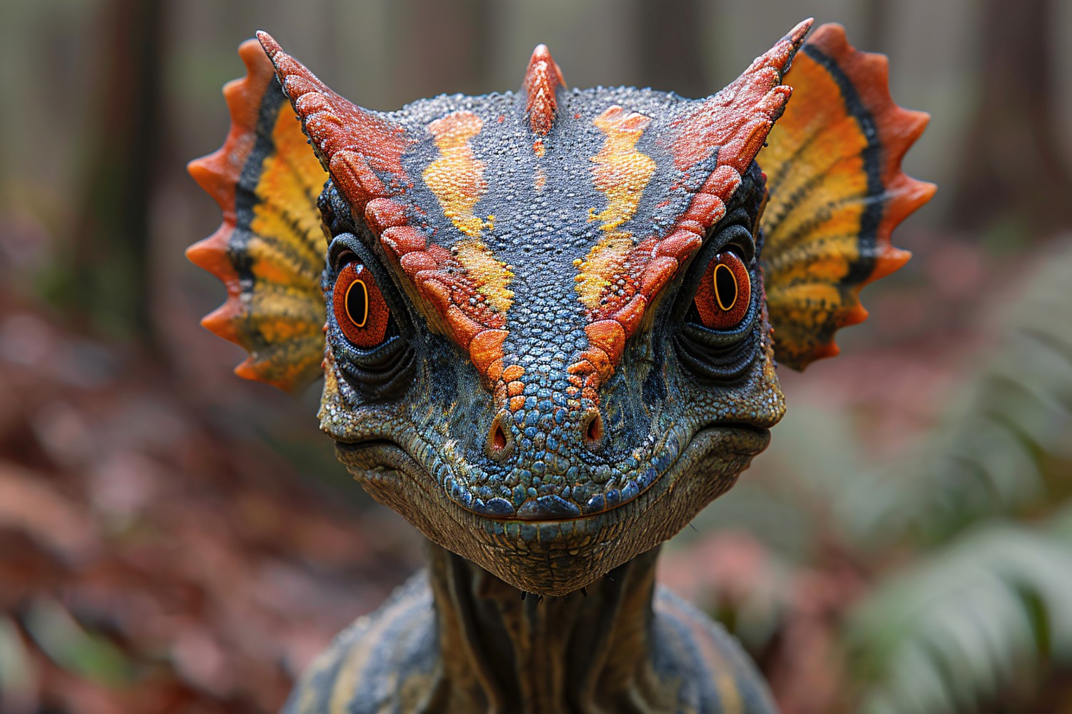 Dilophosaurus Dinosaur realistic Photography 4