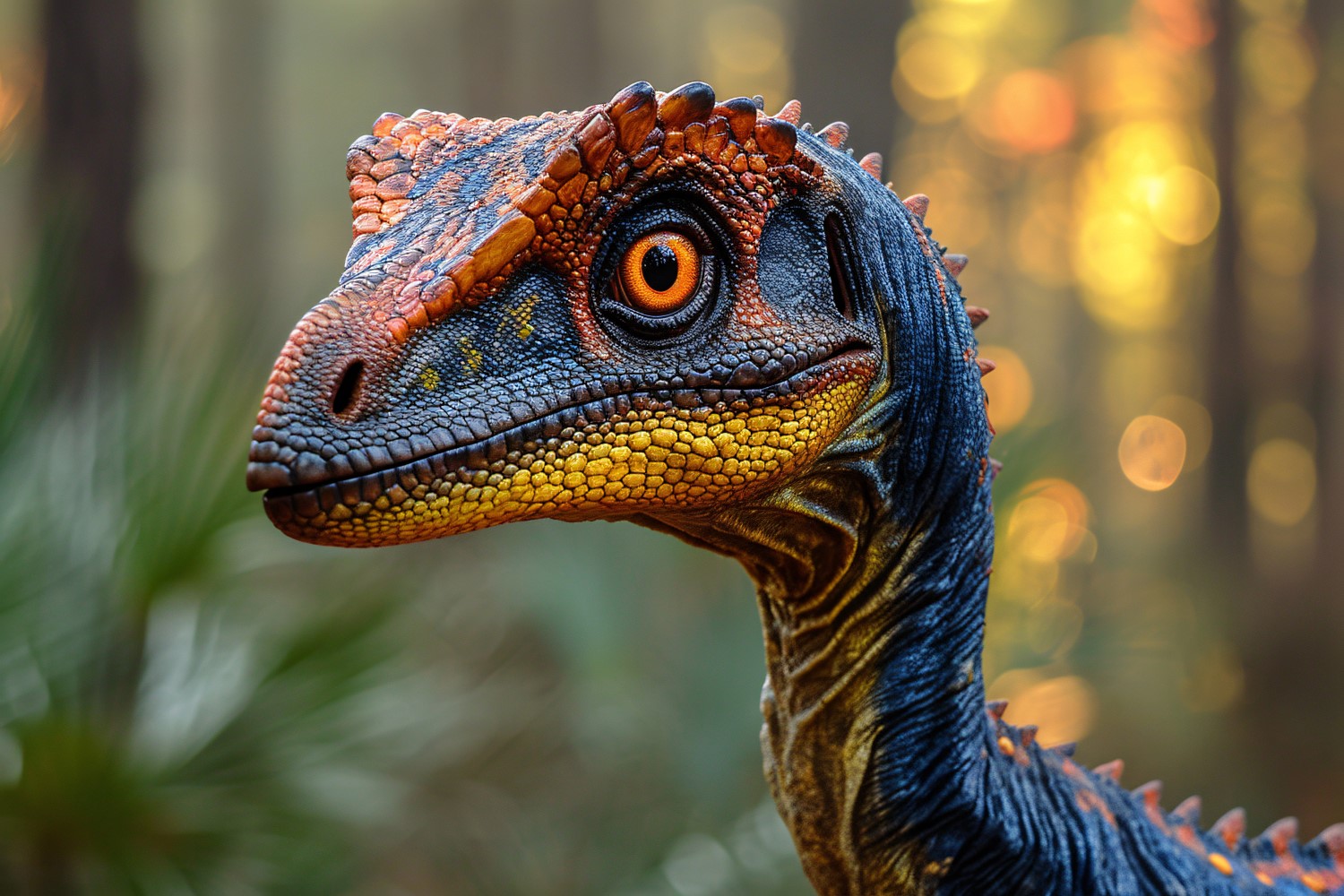 Deinonychus Dinosaur realistic Photography 1