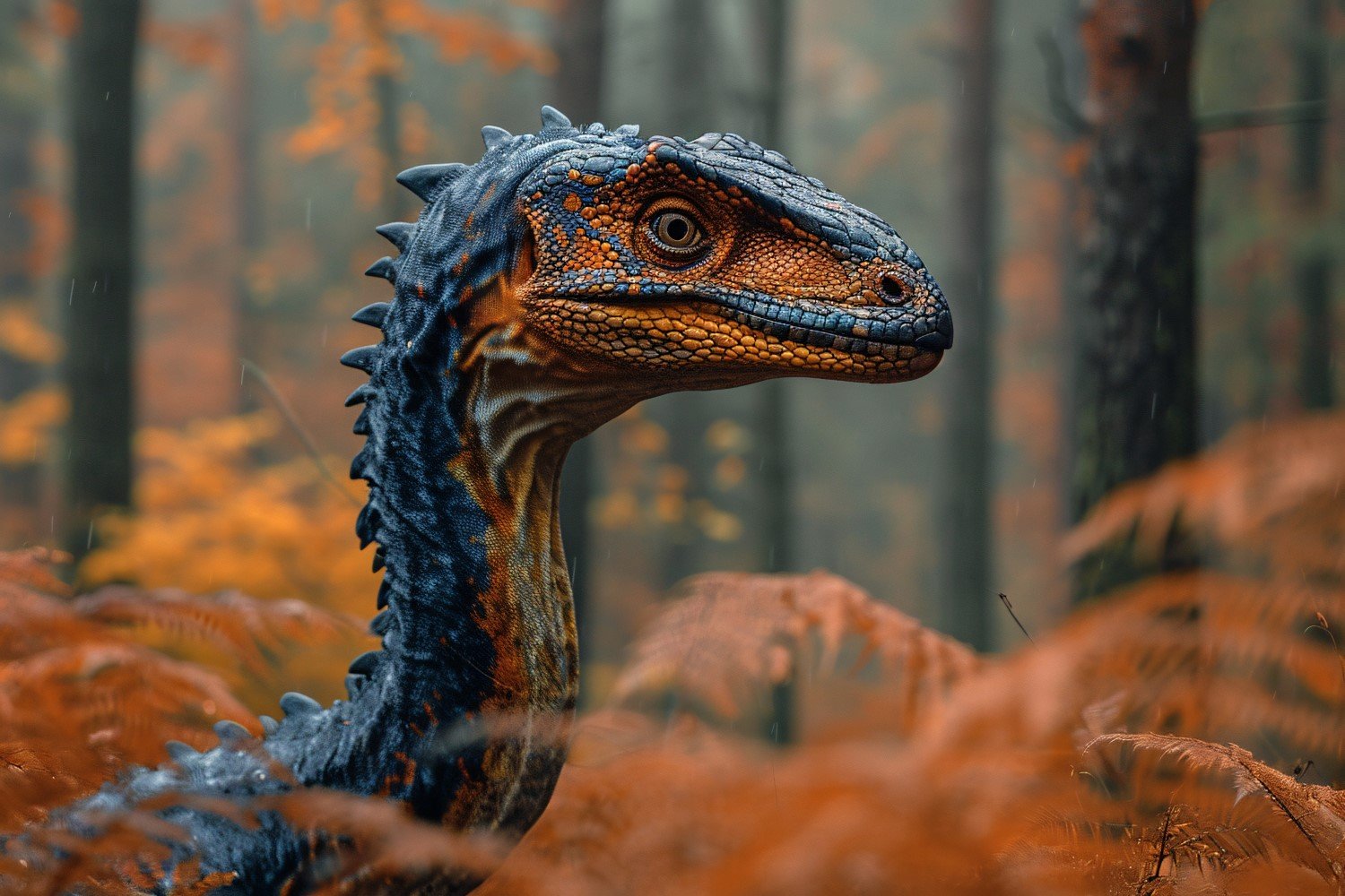 Deinonychus Dinosaur realistic Photography 4