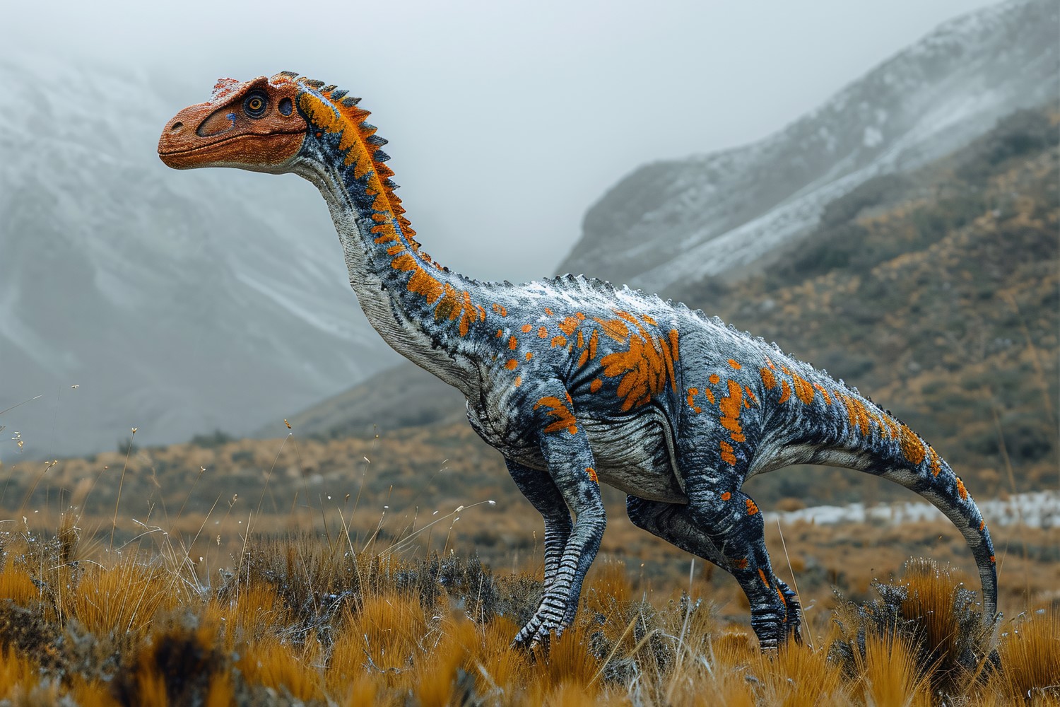 Gallimimus Dinosaur realistic Photography 4