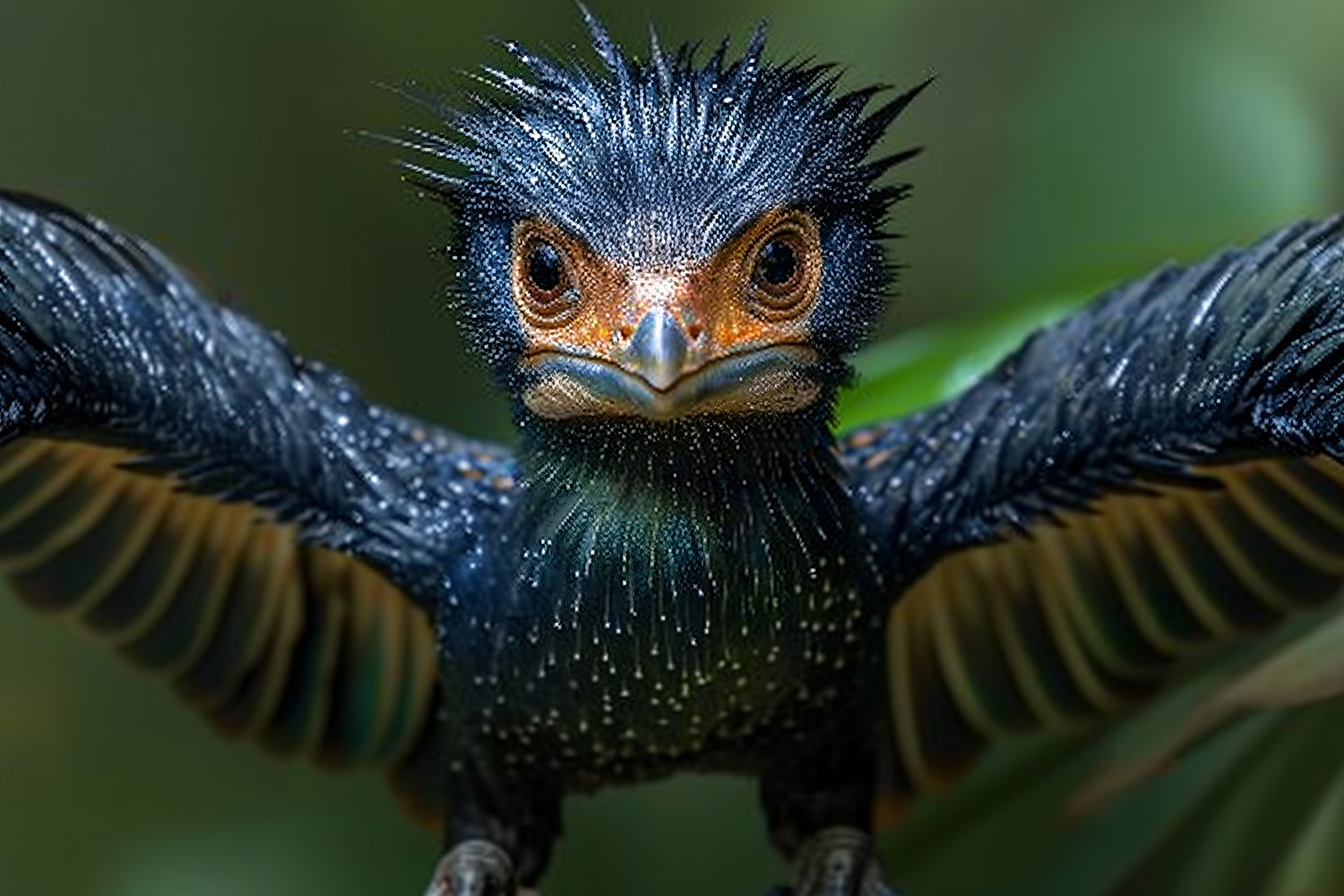 Microraptor Dinosaur realistic Photography 4