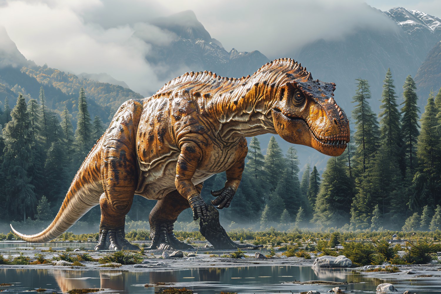 Plateosaurus Dinosaur realistic Photography 2