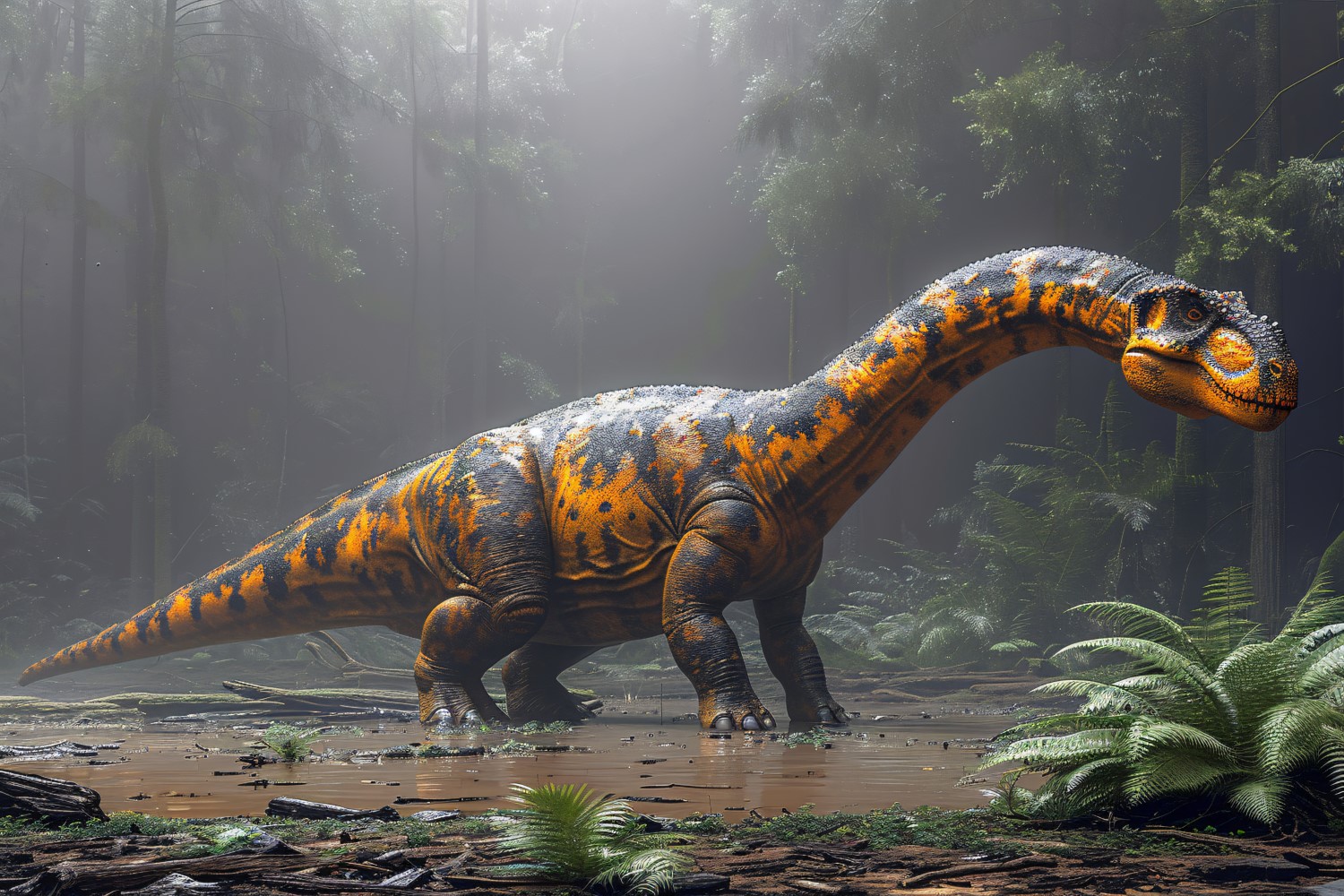 Amargasaurus Dinosaur realistic Photography 1