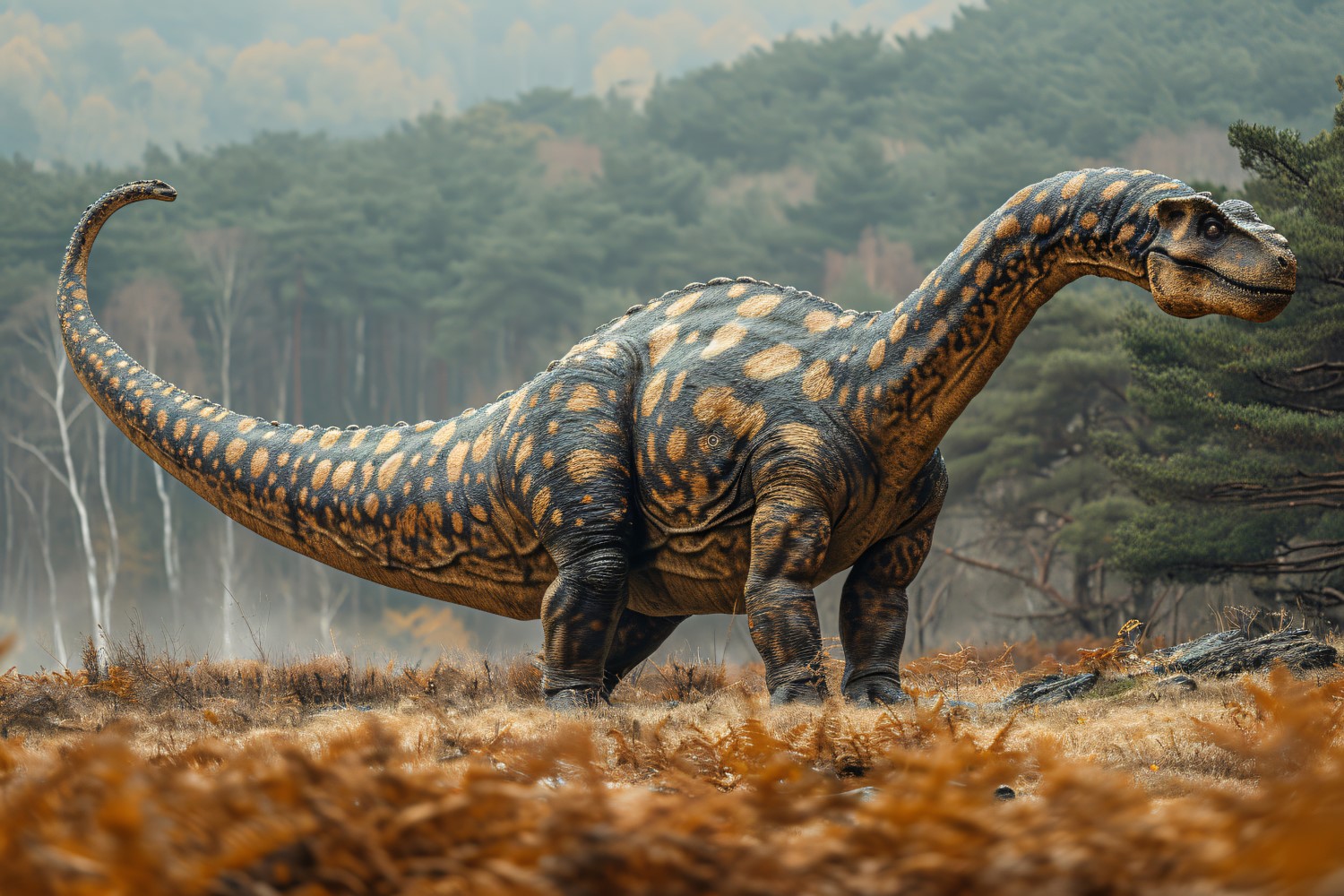 Amargasaurus Dinosaur realistic Photography 3