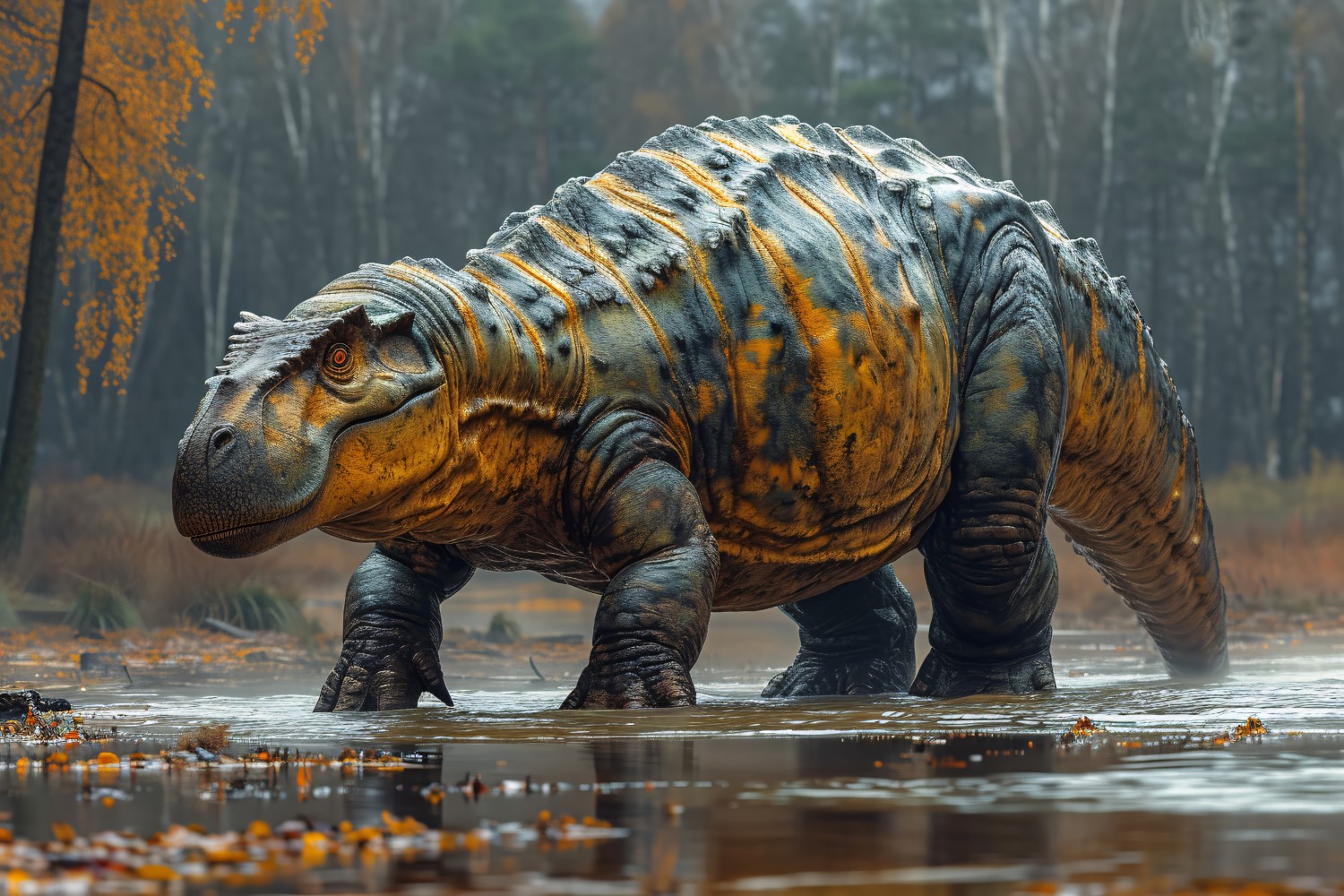 Iguanodon Dinosaur realistic Photography 2.