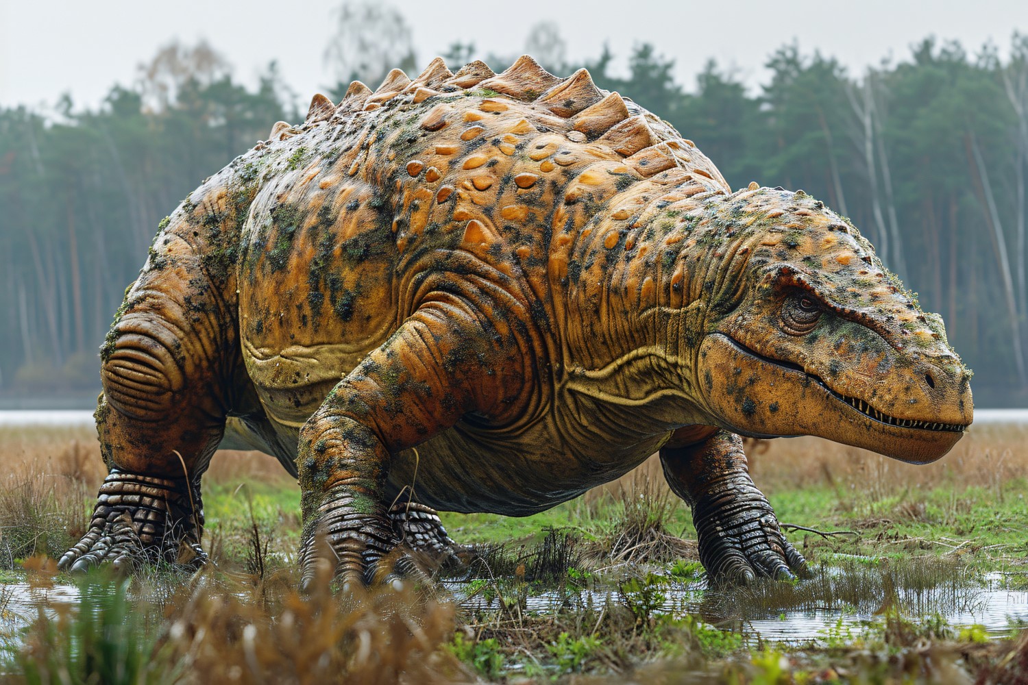 Nodosaurus Dinosaur realistic Photography 4