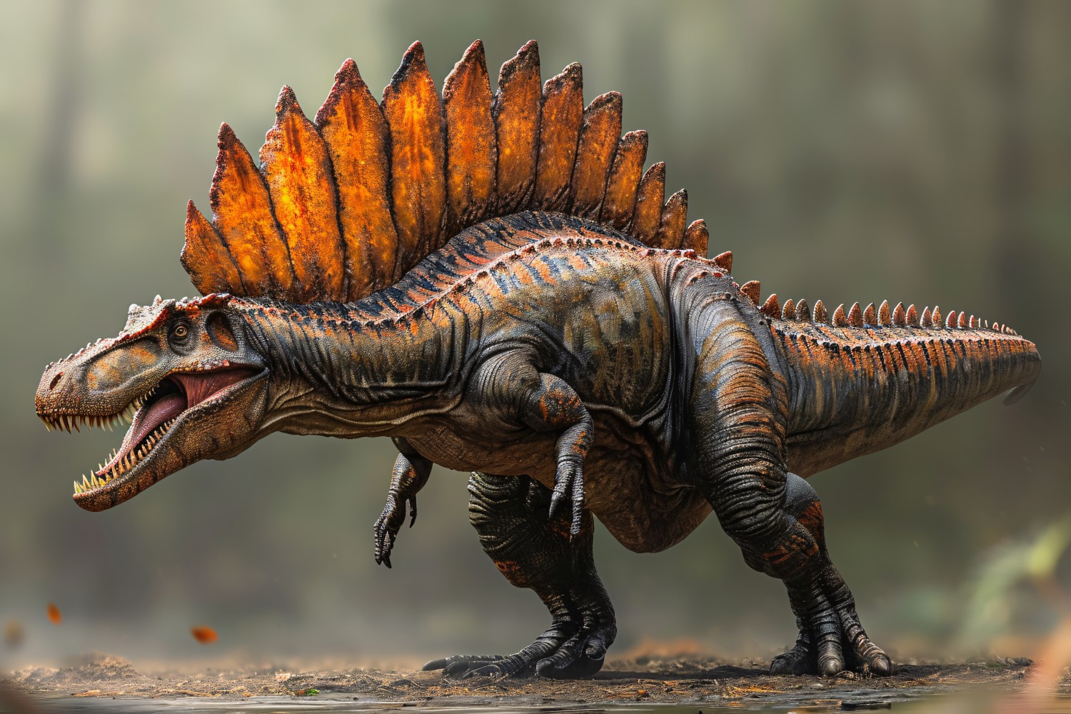 Spinosaurus Dinosaur realistic Photography 3.