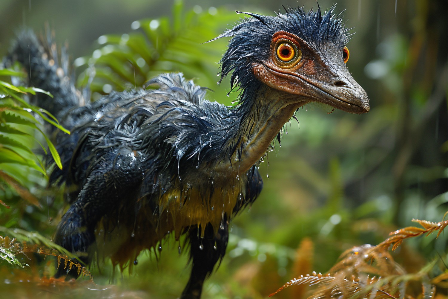 Oviraptor Dinosaur realistic Photography 3.