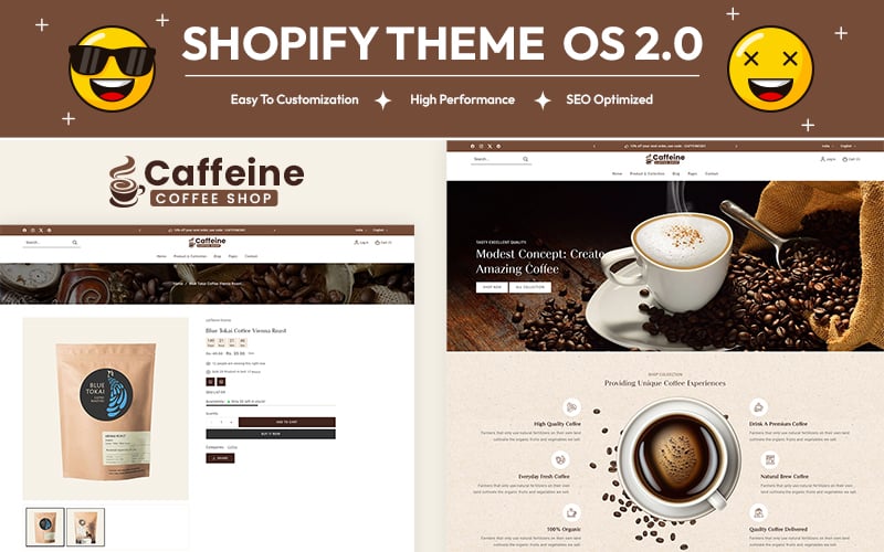 Caffeine - Tea & Coffee Cafe Store Multipurpose Shopify 2.0 Responsive Theme