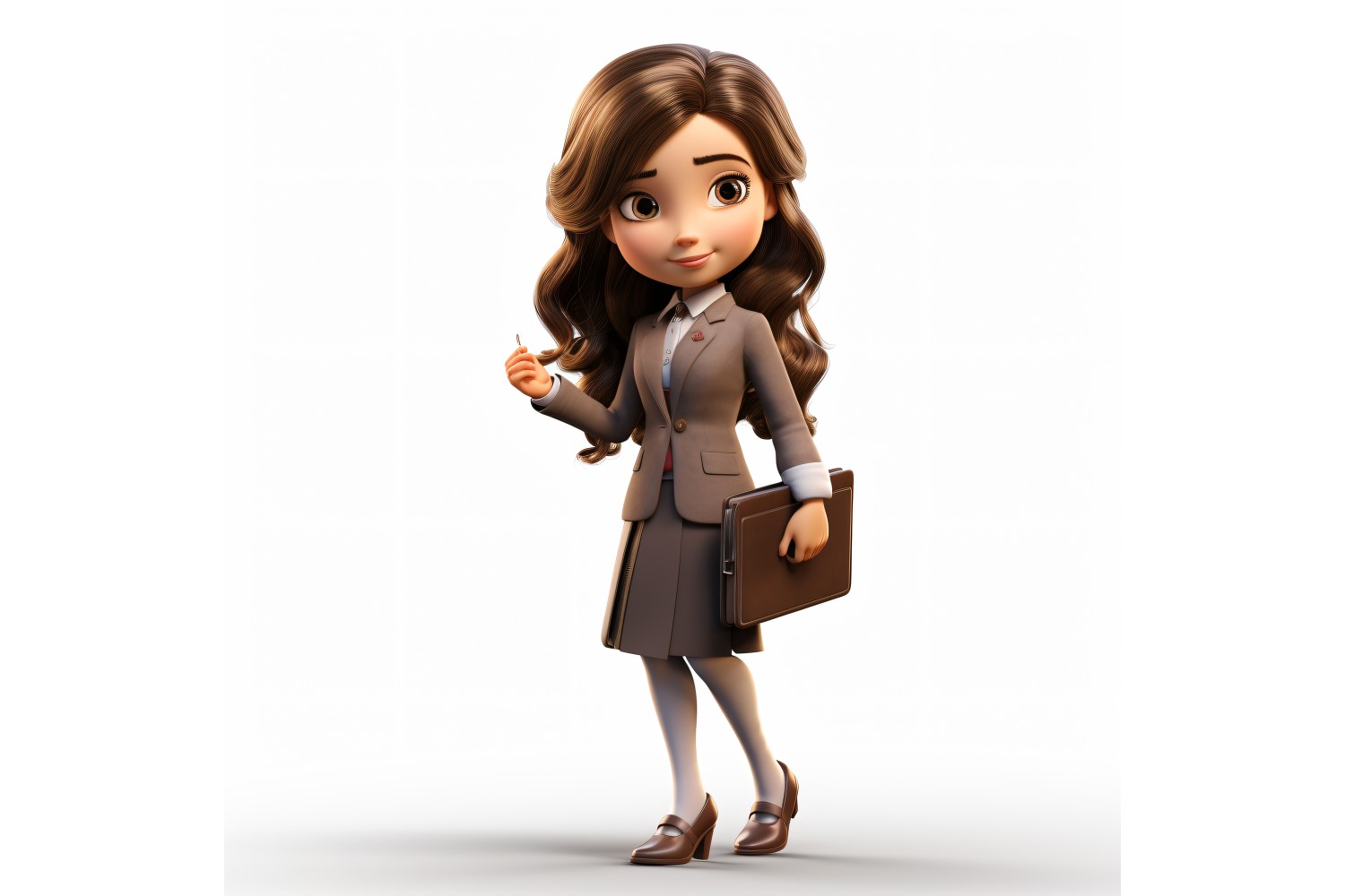 3D pixar Character Child Girl with relevant environment 2