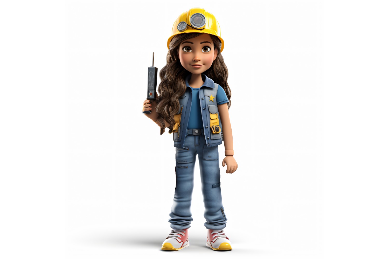 3D pixar Character Child Girl with relevant environment 8