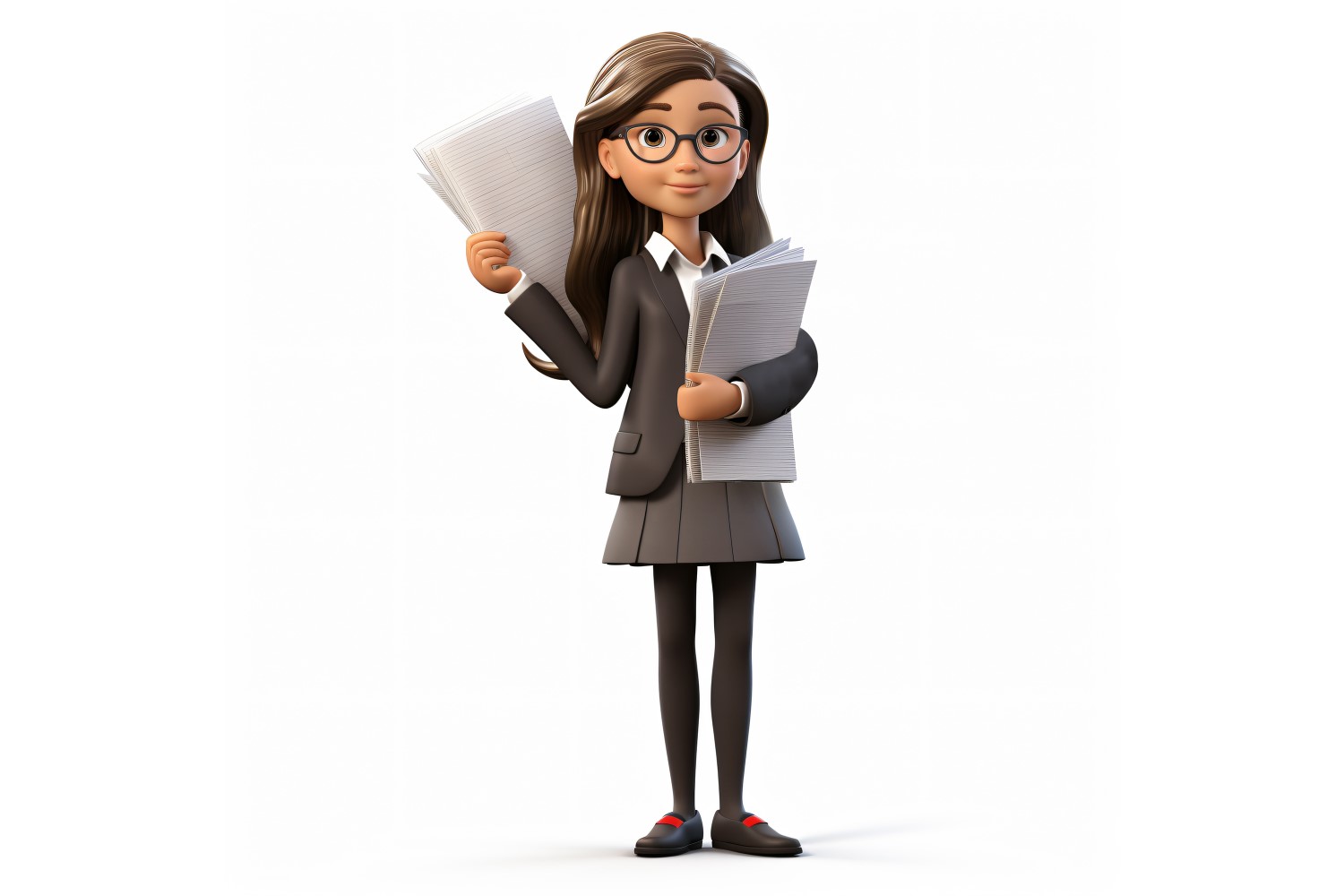 3D pixar Character Child Girl with relevant environment 11