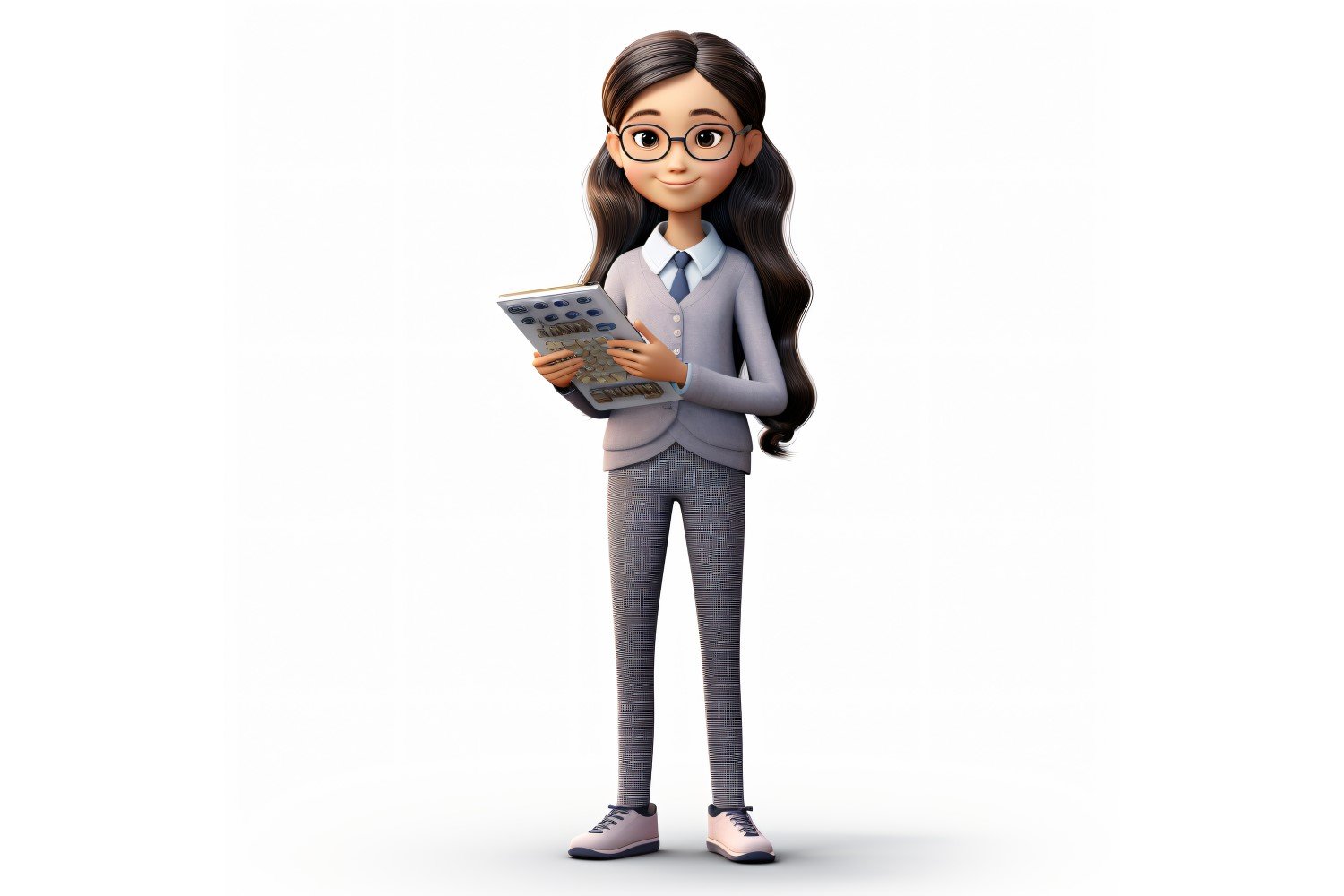 3D pixar Character Child Girl with relevant environment 15