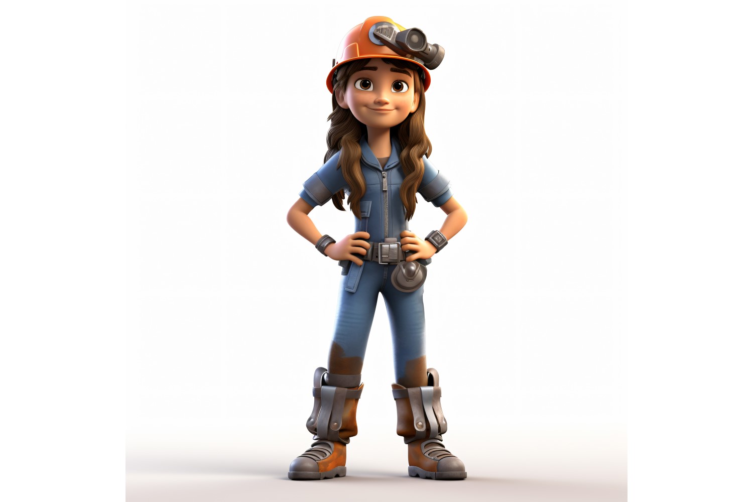 3D pixar Character Child Girl with relevant environment 18