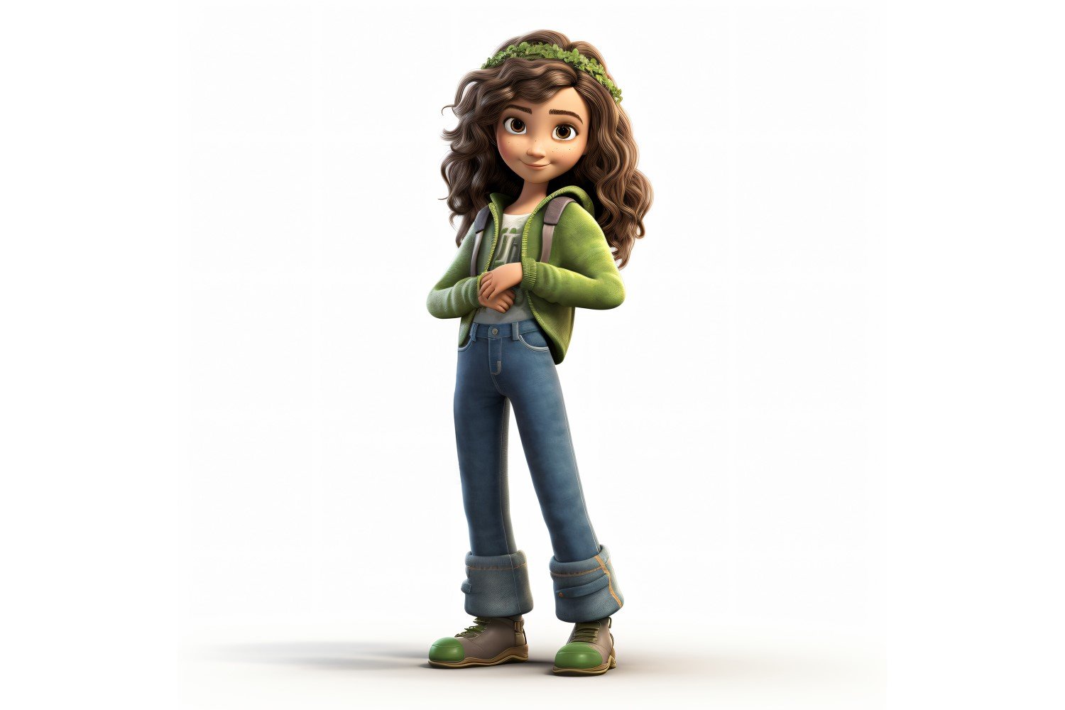 3D pixar Character Child Girl with relevant environment 19