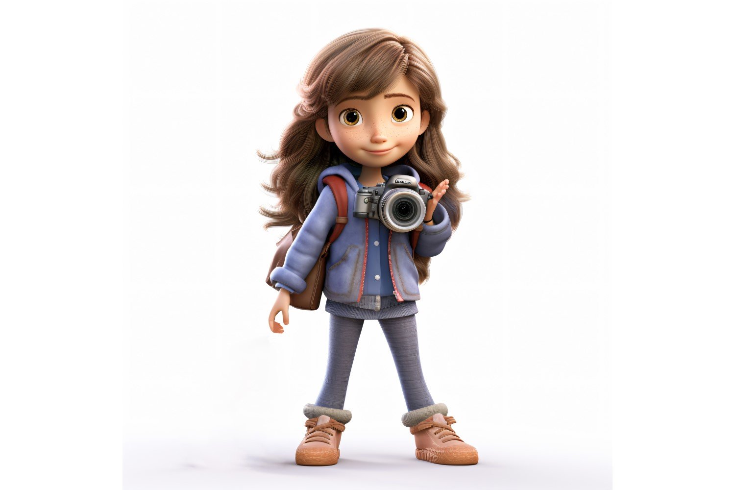 3D pixar Character Child Girl with relevant environment 24